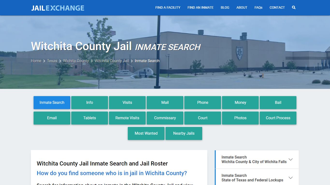 Inmate Search: Roster & Mugshots - Witchita County Jail, TX